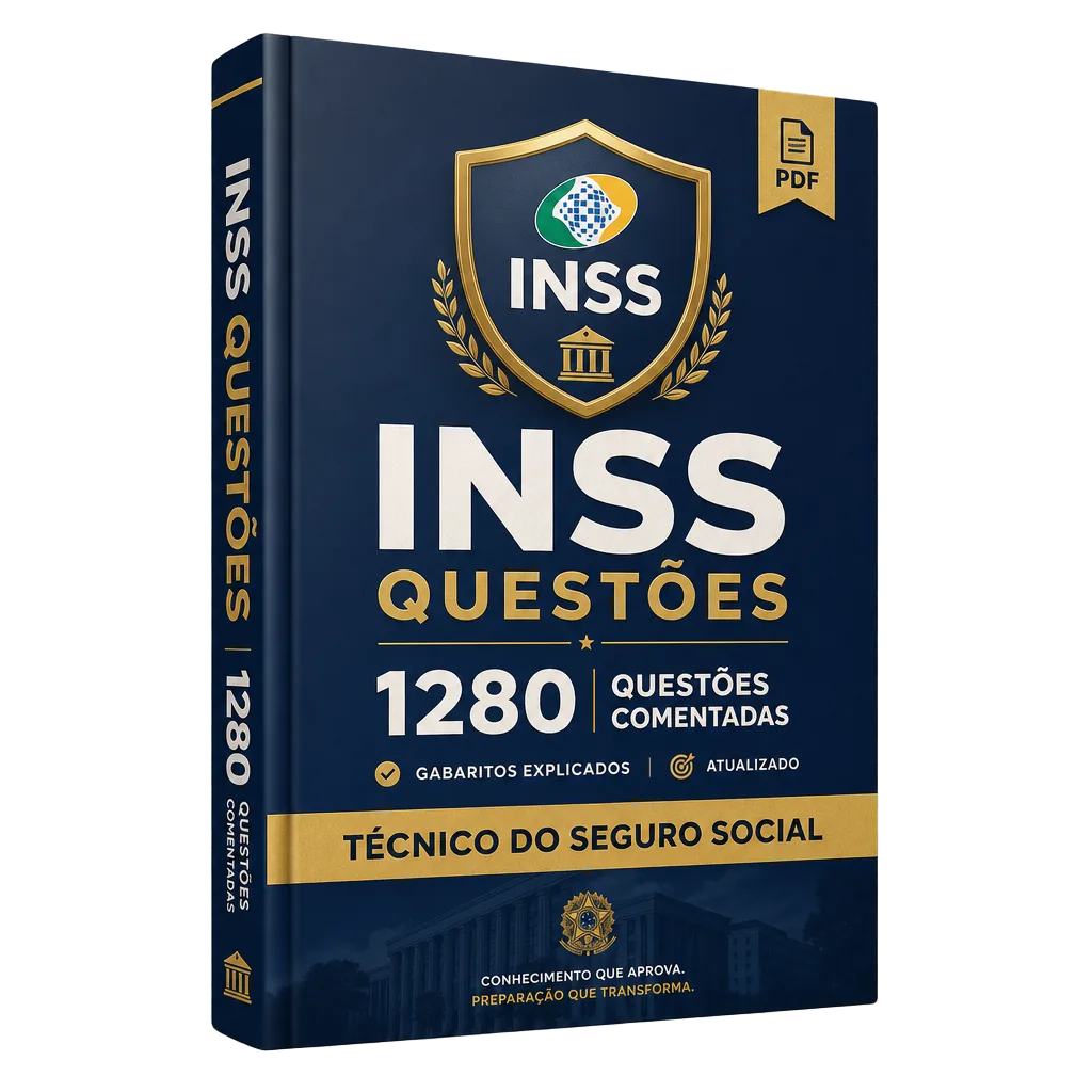 Mockup do PDF INSS Questões